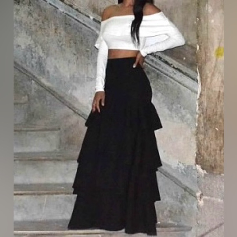 Maxi Tiered Skirt